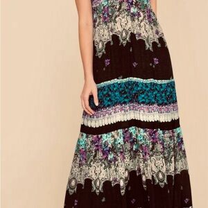 Bohemian Maxi Dress - Black, Blue, Purple